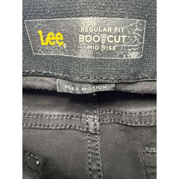 Women's Lee Black Bootcut Flex Motion Regular Fit 16 Pant - Picture 5 of 5